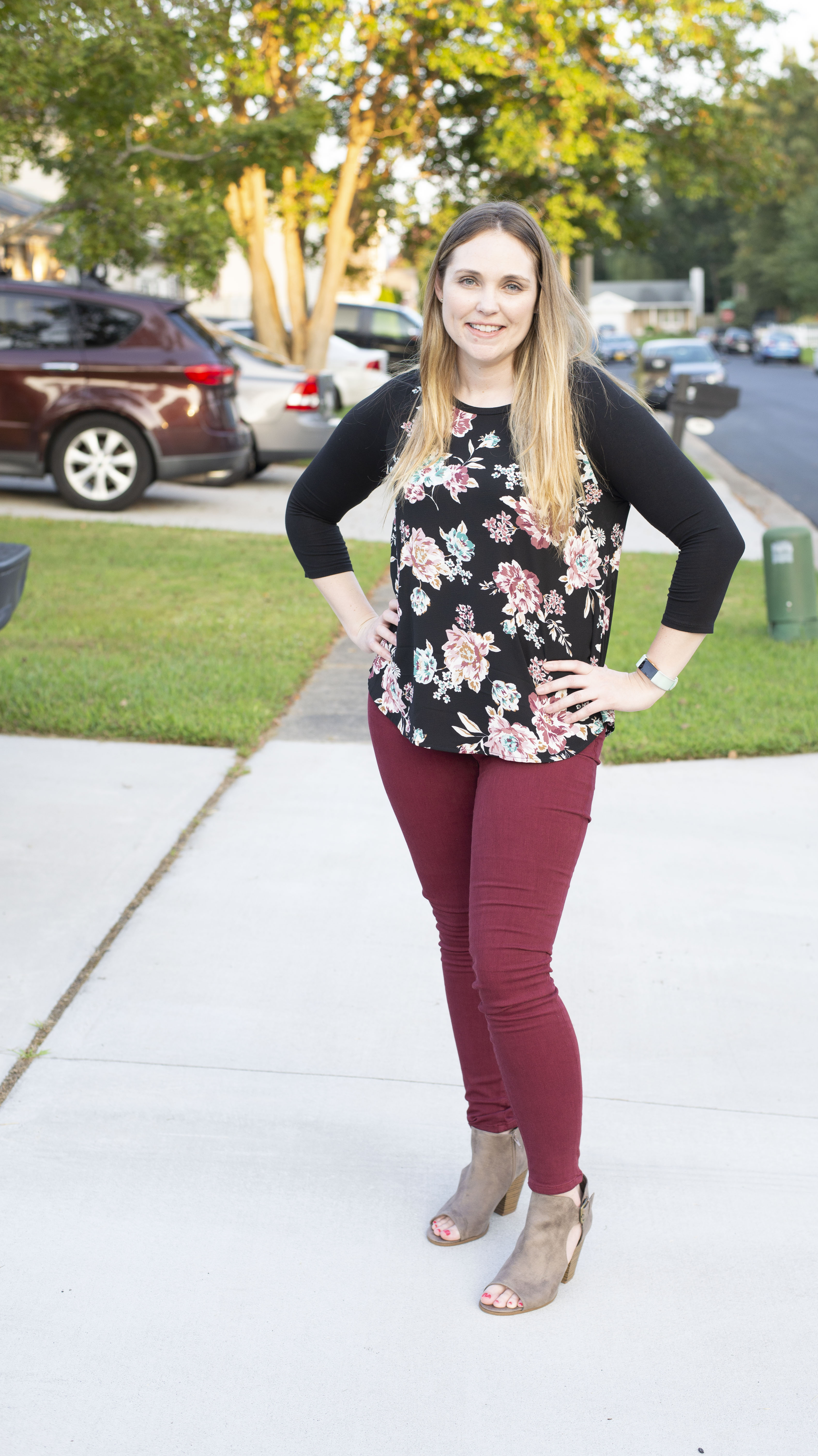 le lis vernon mixed material top