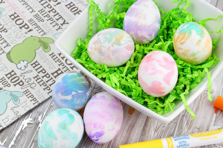 tie-dye easter eggs